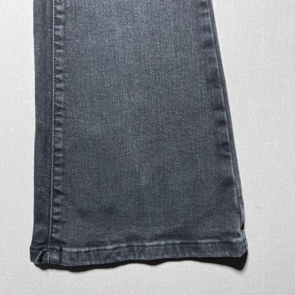 We The Free Jayde Jeans Womens 25 Gray High Rise Retro Flare Waist Double Button - Picture 5 of 15